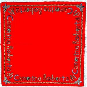 N64 ROBERTA di CAMERINO Red Cotton 17" X 17.5"
